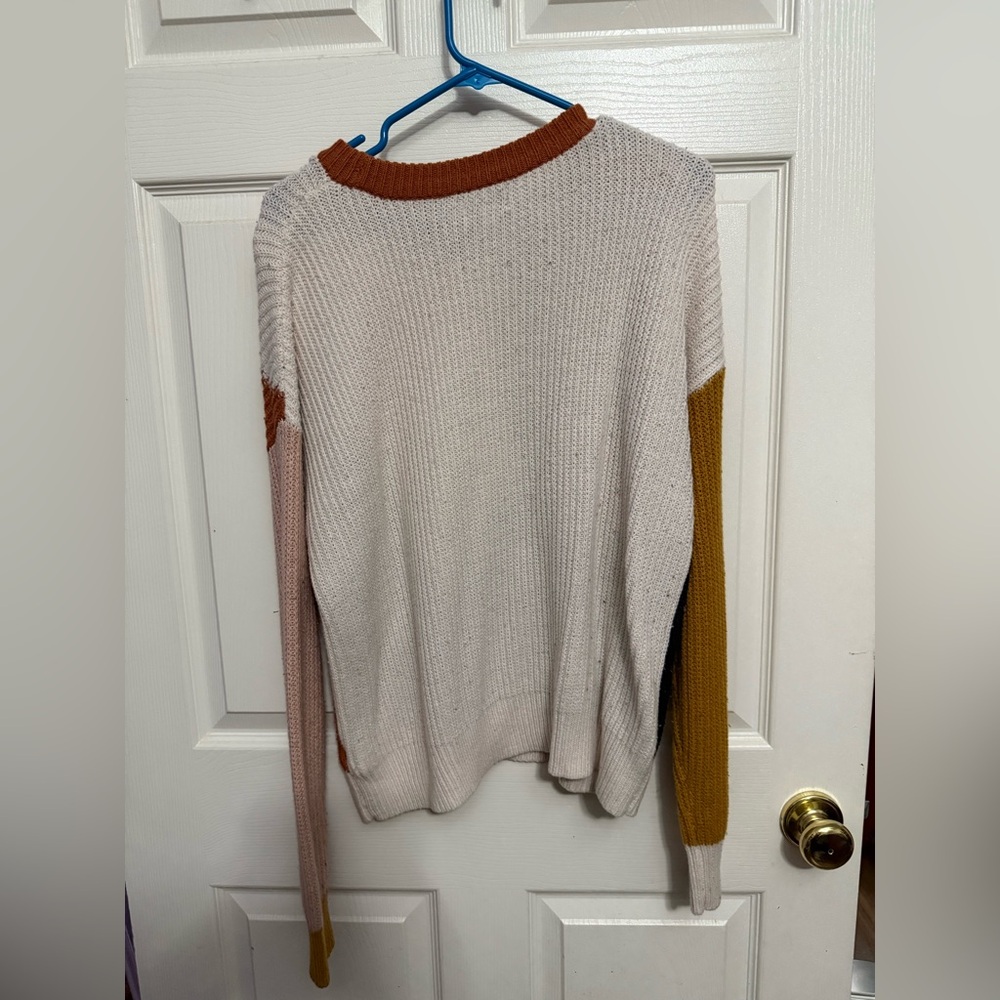Multicolor Women's Crew Neck Sweater - Picture 3 of 3